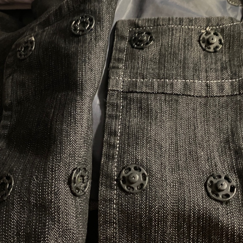 Ashley Stewart Double Breasted Jean Jacket, Denim, Sz 16W, NWOT, Embellished - Picture 4 of 13